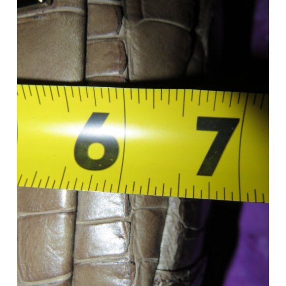 Coach 2011 Chelsea Brown Croc Embossed Leather crossbody satchel large hangtags - Picture 14 of 14